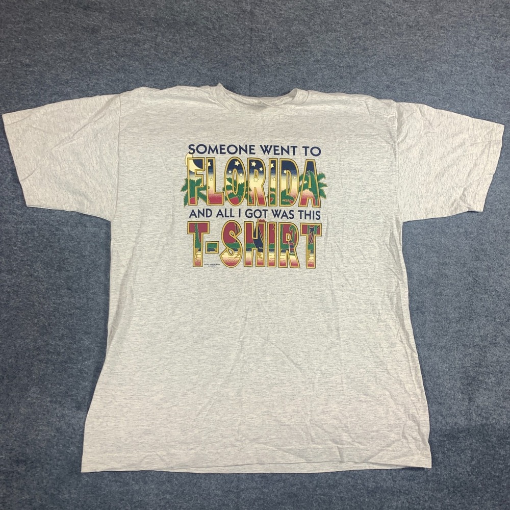 VTG Murina T Shirt Mens XL Gray Short Sleeve Single‎ Stitch Florida USA Made 90s